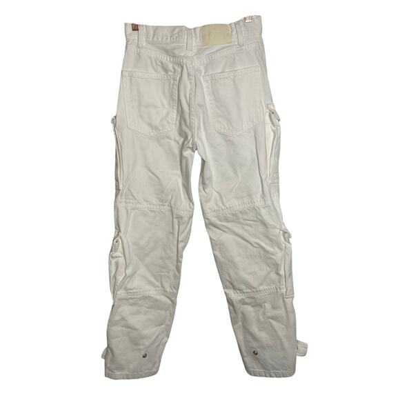 Grlfrnd Lex Wide Leg Cargo Jeans Chore Grunge Streetwear Distressed Y2K Sz 23 - Picture 4 of 13